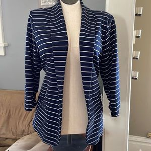 Navy Striped Blazer